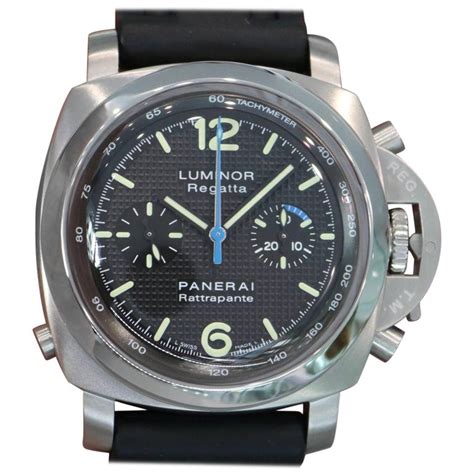 Panerai Stainless Steel Pam 286 Luminor Regatta Rattrapante